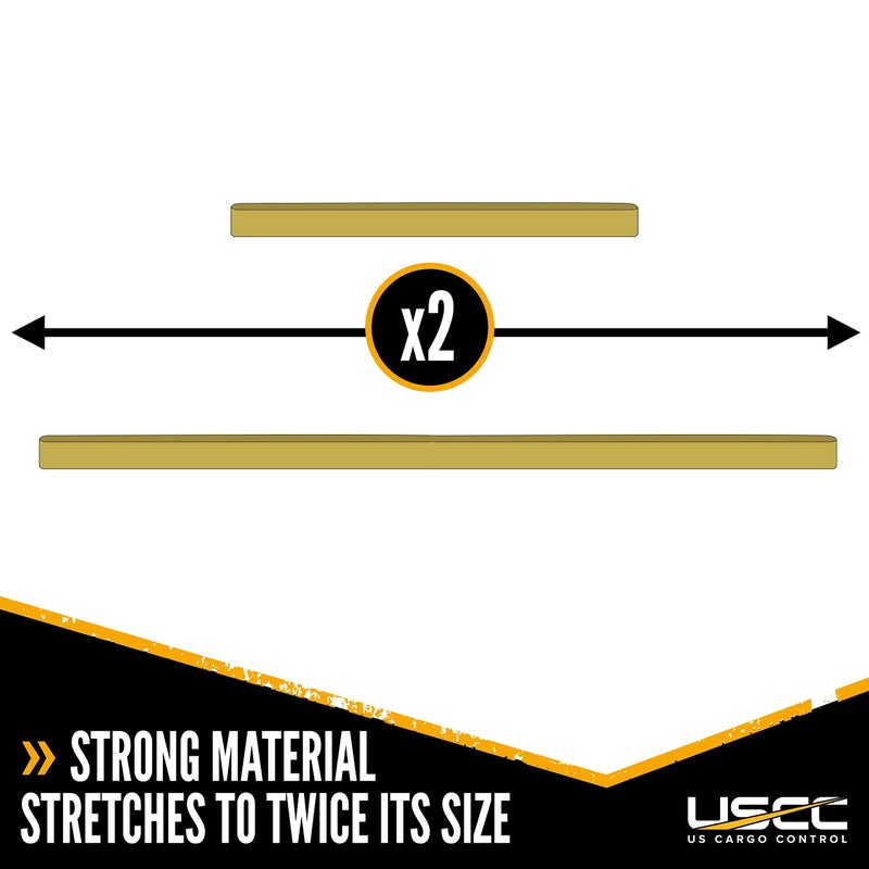 US Cargo Control Large Rubber Moving Bands - 25 Inch Unstretched - 50 Inch Fully Stretched - Yellow Moving Rubber Bands for Moving Supplies - Includes 12 Big Rubber Band Straps - Image 3